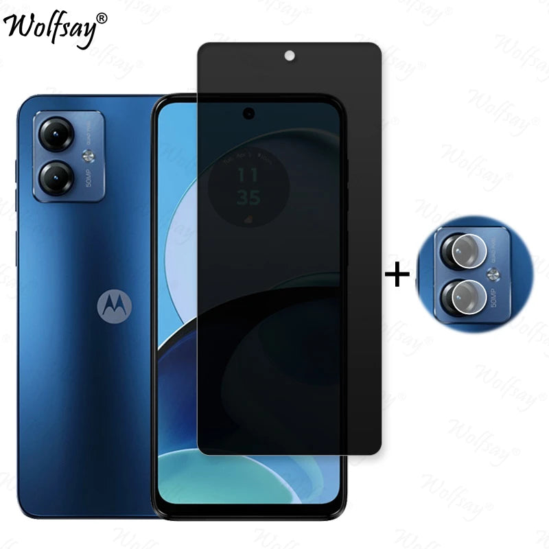Privacy Screen Protector For Motorola Moto G14 Anti-Spy Tempered Glass For Moto G14 G04 G04S G24 Camera Glass For Moto G14 Glass