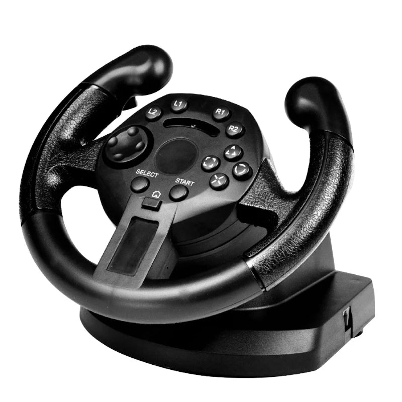 Racing Steering Wheel For PS3/PC Switch Game Steering Wheel Vibration Joysticks Remote Controller Wheels Drive With footbrake