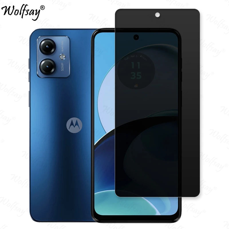 Privacy Screen Protector For Motorola Moto G14 Anti-Spy Tempered Glass For Moto G14 G04 G04S G24 Camera Glass For Moto G14 Glass