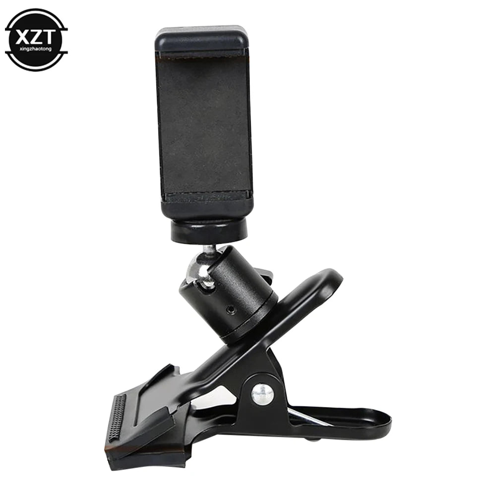 Guitar Head Mobile Phone Holder Clip Live Broadcast Bracket Stand Tripod Clip Head Universal For iPhone 13 11 x Desktop Holder