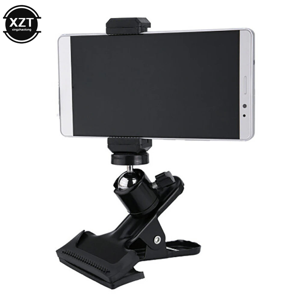 Guitar Head Mobile Phone Holder Clip Live Broadcast Bracket Stand Tripod Clip Head Universal For iPhone 13 11 x Desktop Holder