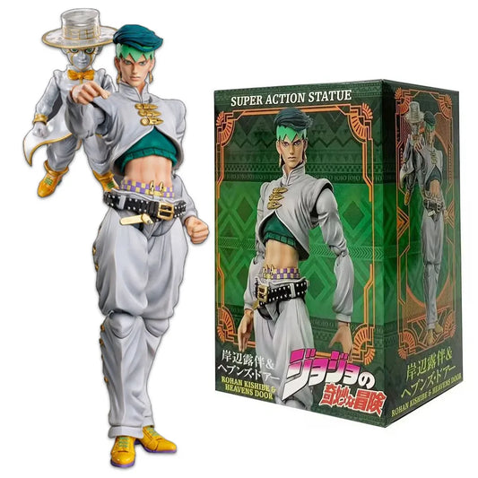 Anime JoJo's Bizarre Adventure Figure Kishibe Rohan Diamond wa Kudakenai Heaven's Door Model Toy Gift Aciton Figure 18CM