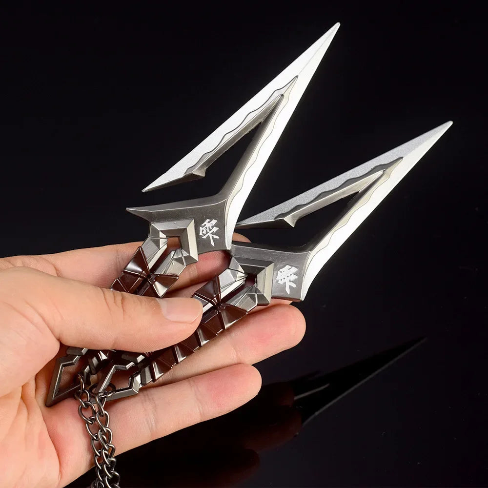 Valorant Kuronami No Yaiba Pairing Weapon Model All Metal Knife Toy Sword Game Peripherals Bali Song Karambit Toy Ornament