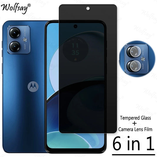 Privacy Screen Protector For Motorola Moto G14 Anti-Spy Tempered Glass For Moto G14 G04 G04S G24 Camera Glass For Moto G14 Glass
