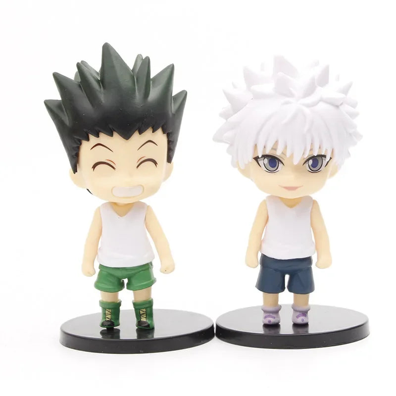 Anime Hunter x Hunter Gon Freecss Killua Zoldyck Action Figures PVC Collectible Model Figures Toys Decoration Dolls 11cm