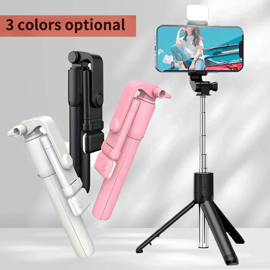 New detachable Bluetooth selfie stick mobile phone holder for TikTok live streaming retractable portable mini tripod with remote