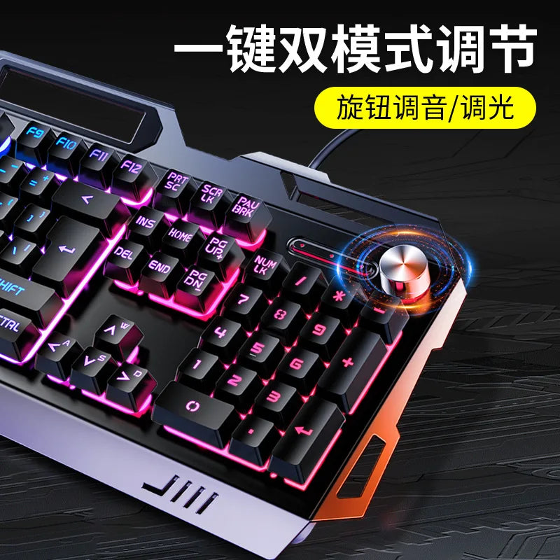 3 In1 RGB Gamer Keyboard Gaming Keyboard and Mouse Headphone Gamer Kit Backlit USB Wired Computer KeyboardFor Pc Laptop Teclado