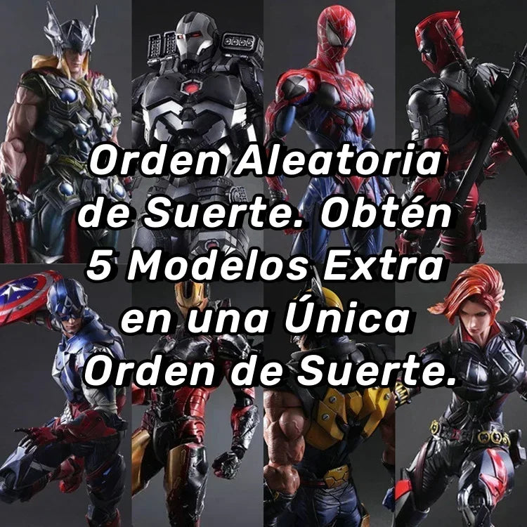 Marvel Action Figure Blind Box Marvel Movie lucky Box Spiderman Iron Man The Avengers Large Toy figurine figurine model