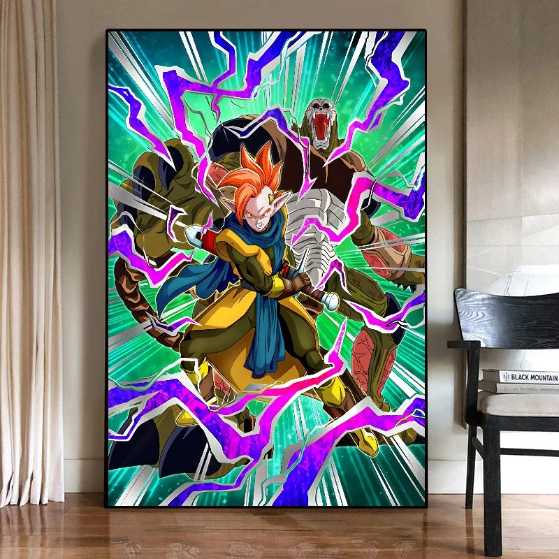 Dragon Ball Frieza Vegeta IV Animation Poster Hanging Painting Big Boy Bedroom Mural Gaming Room Living Room Decoration Painting