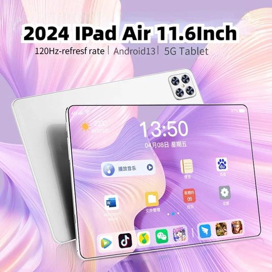 2024 IPad Air Pro Global Tablet PC11.0Inch HD 16GB+ 1TB 10Core Android14 Tablet Dual SIM 5G Calling Wifi Android Tablet