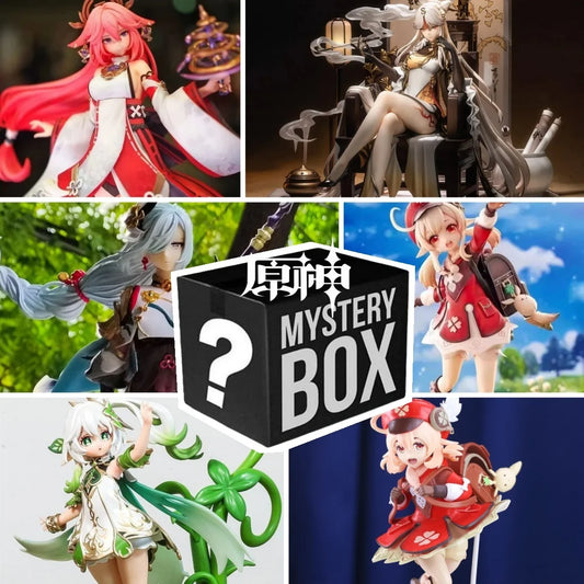 Prix ​​le plus bas Genshin Impact Anime Game Action Figure Blind Box Paimon Aether Luck Box Fait à la main Grande figurine Anime Game Fans Cadeau