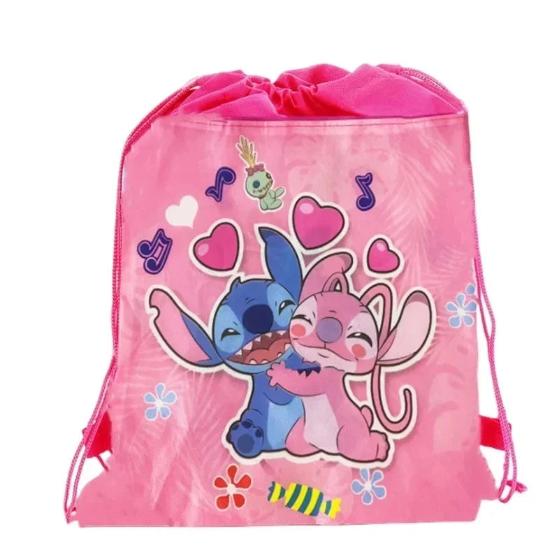 Lilo Stitch Party Gift Supplies Slapping Bracelets Reusable Drinking Straws Stamp face Stickers Bags Ring Kids Birthday Party