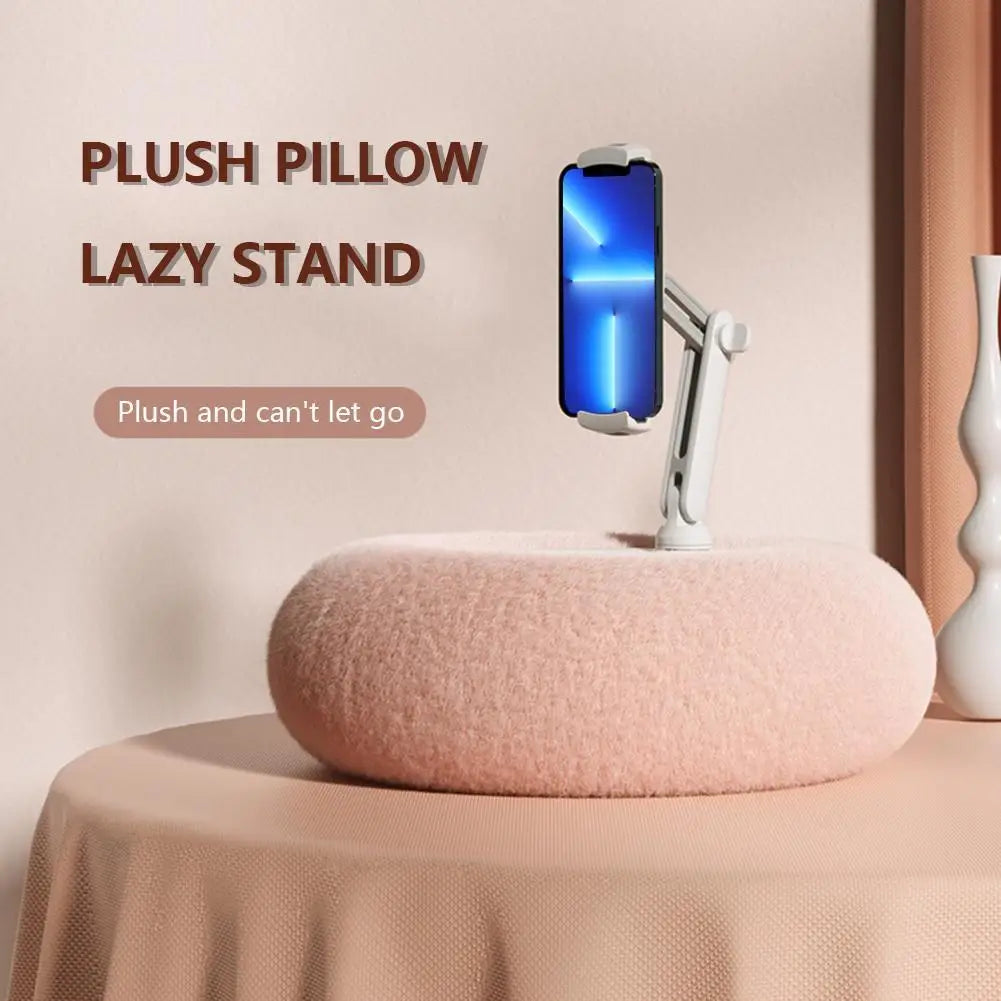 Mobile Phone Pillow Holder Bed Sofa Lap Adjustable Soft Pillow Stand For IPhone Oppo Vivo 4.7"-7.0"