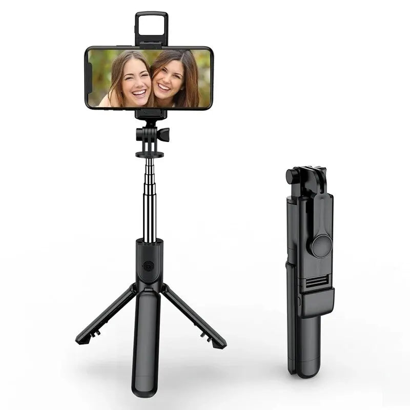 Perche à selfie sans fil avec trépied extensible et télécommande Bluetooth pour iPhone, téléphone portable, diffusion en direct Tiktok