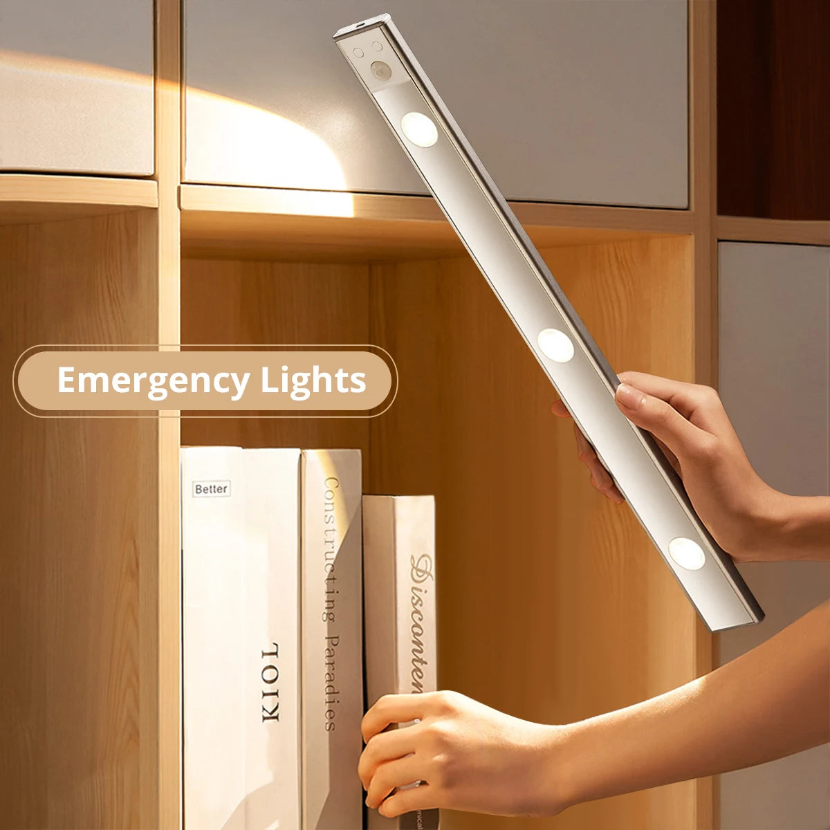 USB Rechargeable Motion Sensor Suitable for Closet Wardrobe Decor Lamp Tube 30cm 40cm Night Light LED Kitchen Under Cabinet Ligh