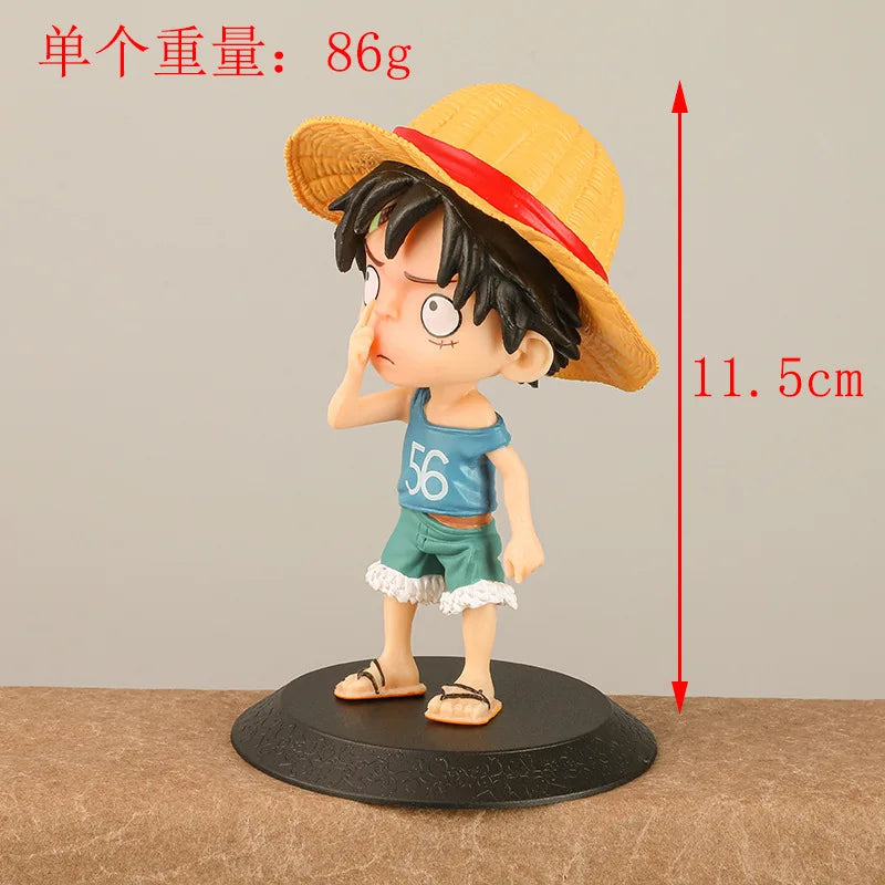 Figurine One Piece Anime BANDAI SHFiguart Luffy MINI Posture Statue en PVC Figurine d'action Modèle Collection Jouet Cadeau