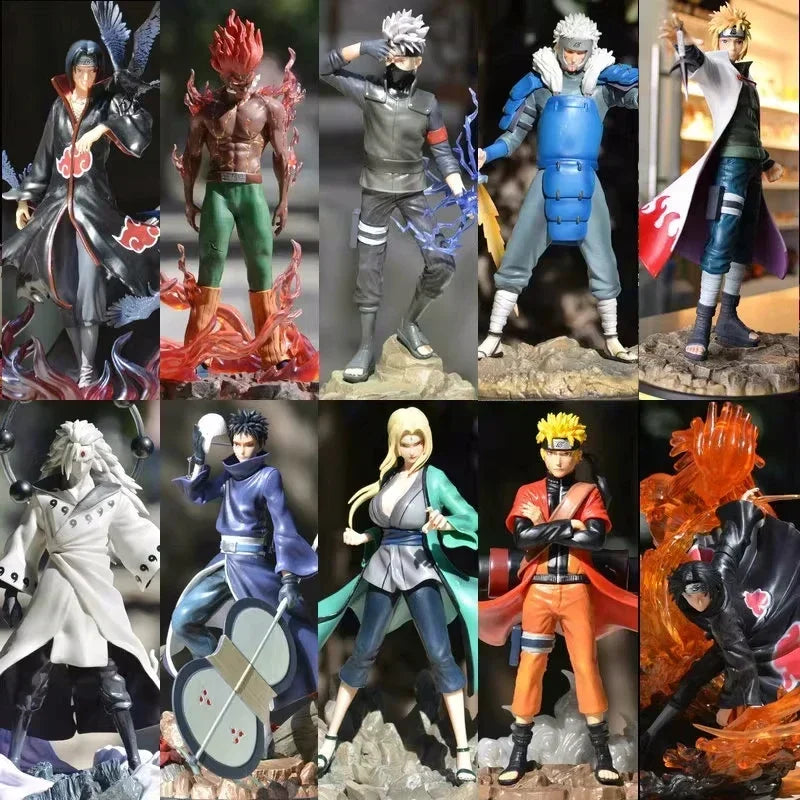 Boîte aveugle de figurines d'anime Naruto Boîte porte-bonheur Boîte mystère de figurines Anime