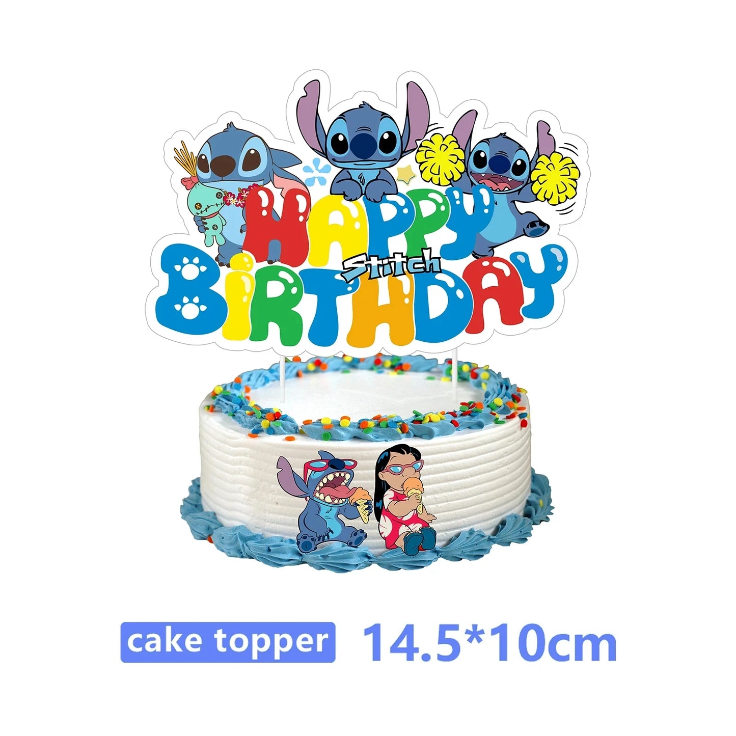 Lilo Stitch Party Gift Supplies Slapping Bracelets Reusable Drinking Straws Stamp face Stickers Bags Ring Kids Birthday Party