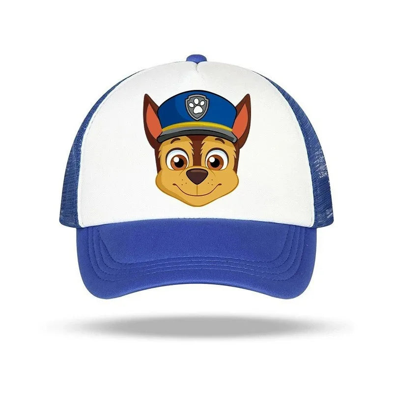 Paw Patrol Children Baseball Cap Boy Girl Peak Cap Chase Skye Zuma Mesh Caps Parent-child Summer Sunshade Hat Kid Birthday Gifts