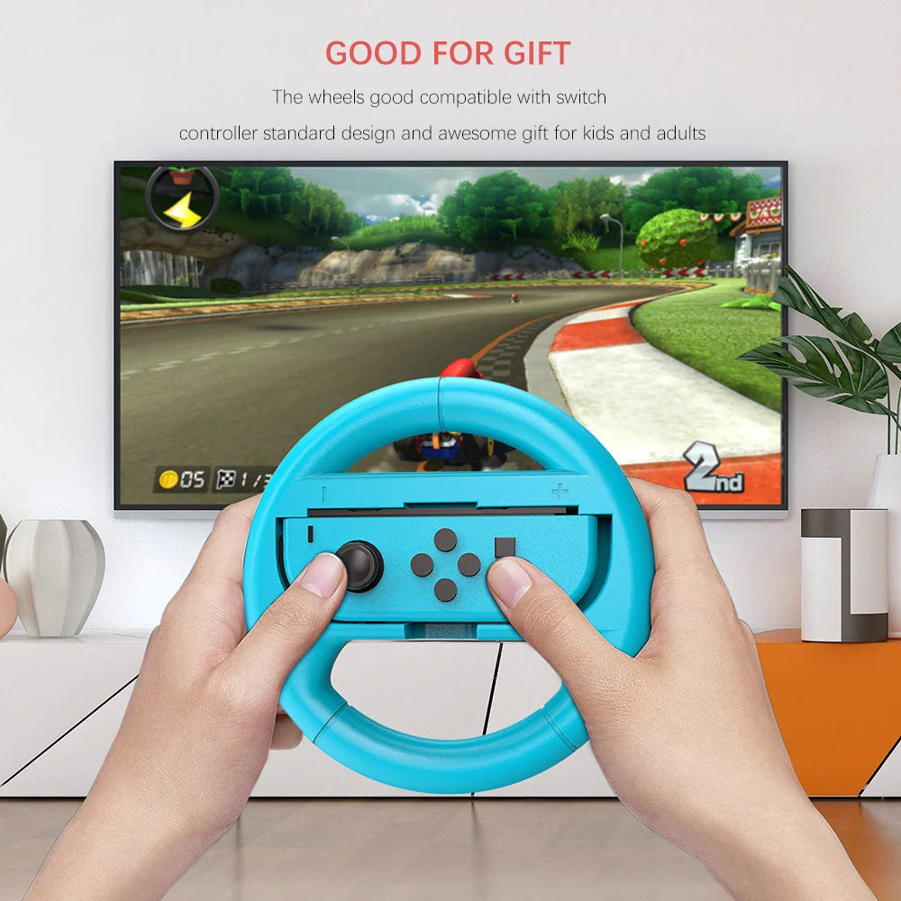 ABS SL & SR Racing Games Switch Joy Con Controller Grip Steering Wheel Controller for Nintendo Switch Oled