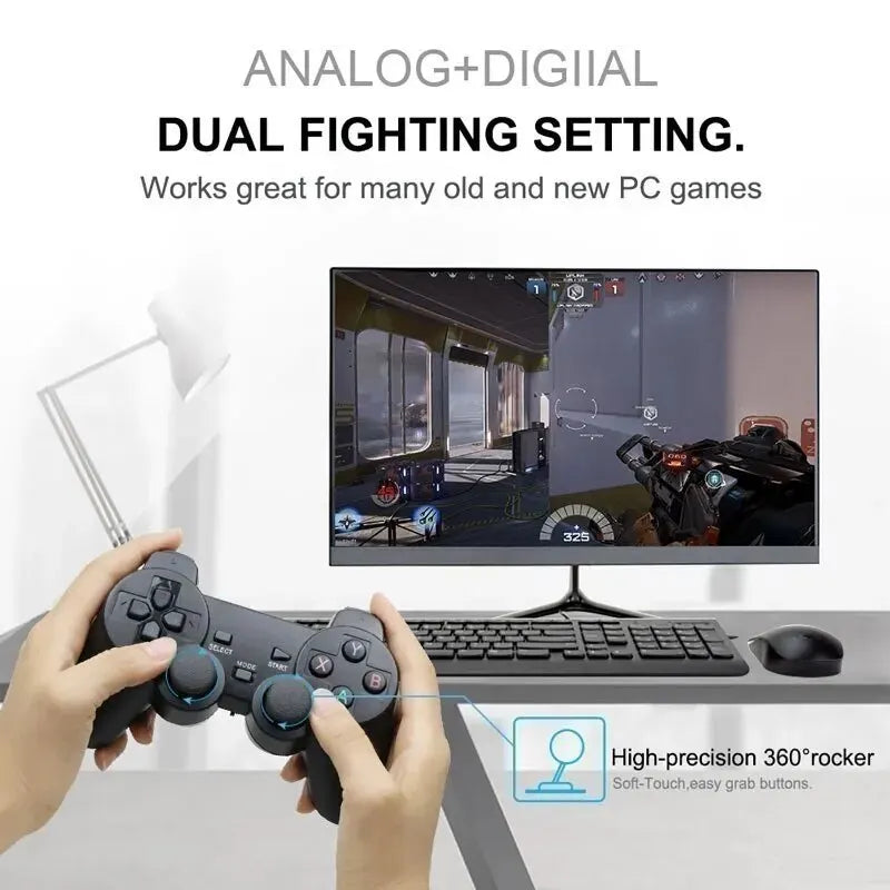 2 PCS 2.4Ghz Wireless Gamepad for Game Controller USB Joystick For PC Android TV Controle for PC BOX GAME BOX