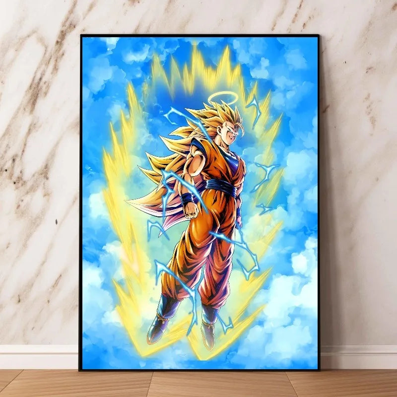 Dragon Ball Frieza Vegeta IV Animation Poster Hanging Painting Big Boy Bedroom Mural Gaming Room Living Room Decoration Painting