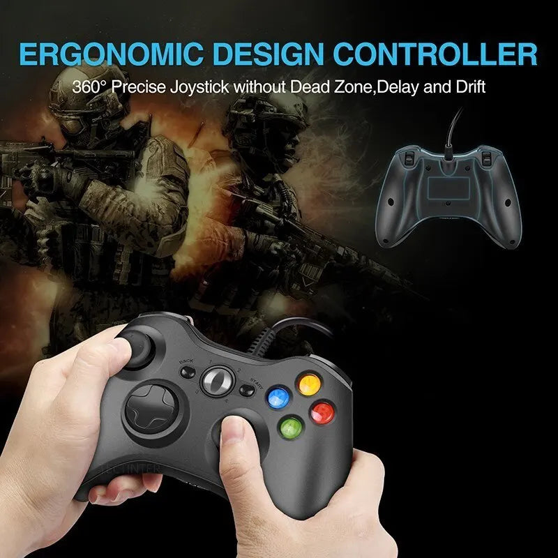 TECTINTER USB Wired Game Controller For Xbox360 Console Joypad For Win 7/8/10 PC Joystick Controle Mando Gamepad For Xbox 360