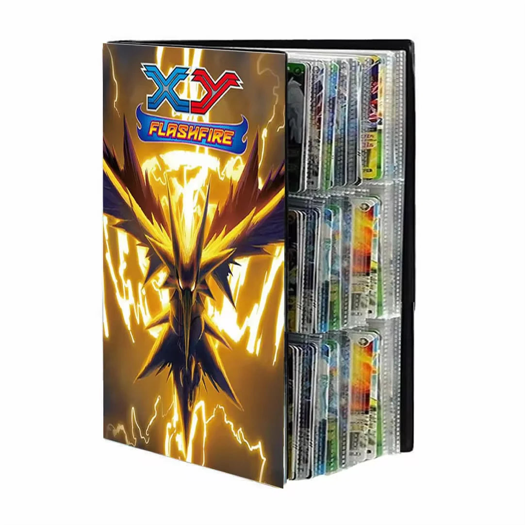 Large Cards Album 9 Pocket 432 Card Book Map Letters Holder Binder Cartoon Squirtle Charizard VMAX GX Collection Folder Mewtwo