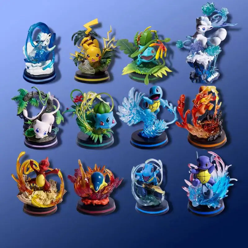 Pokemon Anime Figure  Vulpix Scenes Version Figurine Toys PVC Model Collection Dolls surprise box  mystery box  gift for a child