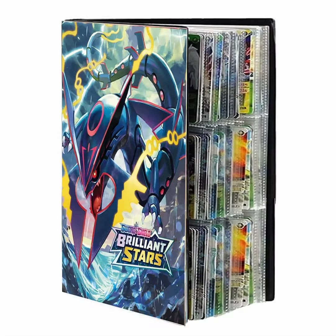 Large Cards Album 9 Pocket 432 Card Book Map Letters Holder Binder Cartoon Squirtle Charizard VMAX GX Collection Folder Mewtwo