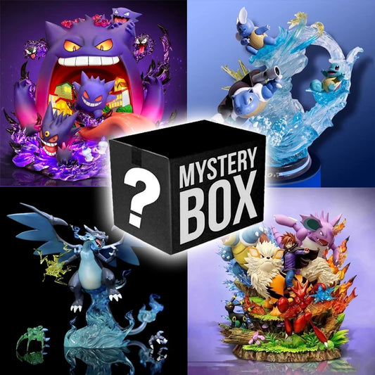 Pokemon Figure Anime Figure Blind Box Mystery Box Pikachu Charizard Gengar Lucky 10-30cm Large Figures Boxes The Best Surprise