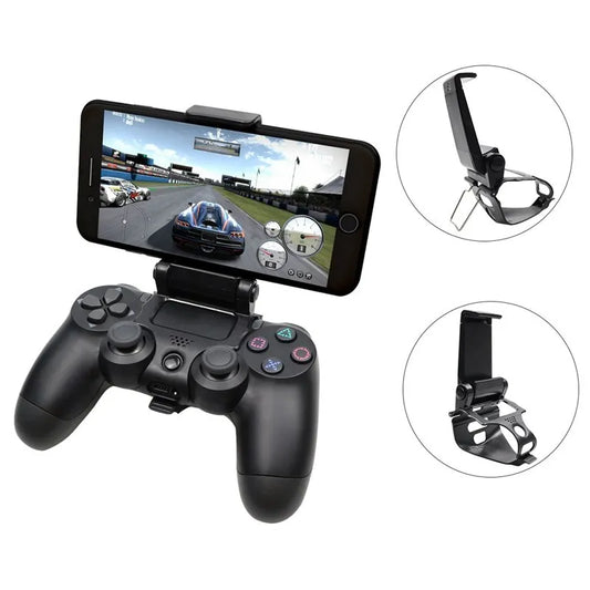 Mobile Cell Phone Stand For PS4 Controller Mount Hand Grip For PlayStation 4 Gamepad Accessories For Samsung S9 S8 Clip Holder