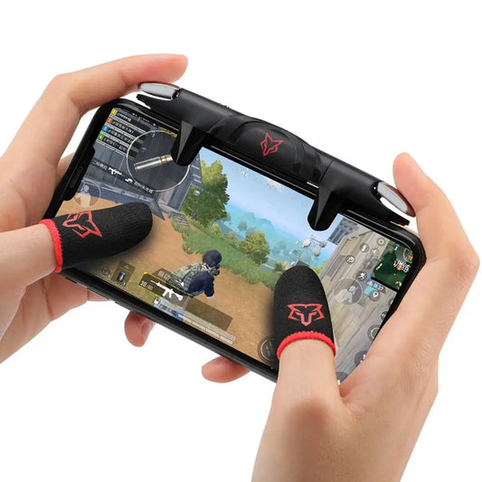 SARAFOX Déclencheurs de jeu de tir automatique Manette de jeu Manette de jeu Bouton d'épaule Poignée pour iPhone Black Shark 3 / 3S / 3 Pro