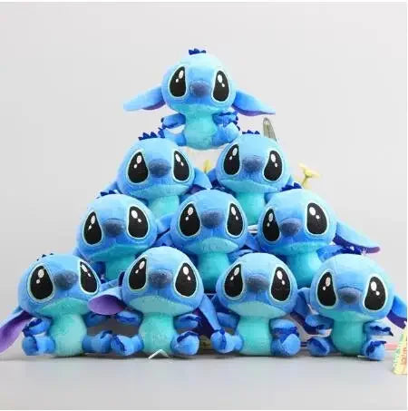 10Pcs/Lot Cute Cartoon Lilo and Stitches Small Pendant Plush Toy,4" 10CM Kawaii Plush Keychain Kids Best Chirstmas Gift Toys