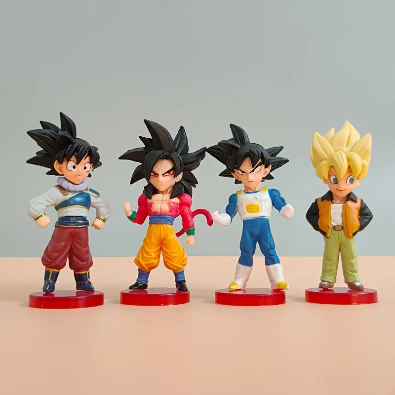 Dragon Ball Figures Saiyan Goku Mini Anime Figure 20 Styles Toys Anim Models For Children's Birthday Gift Car Decoration