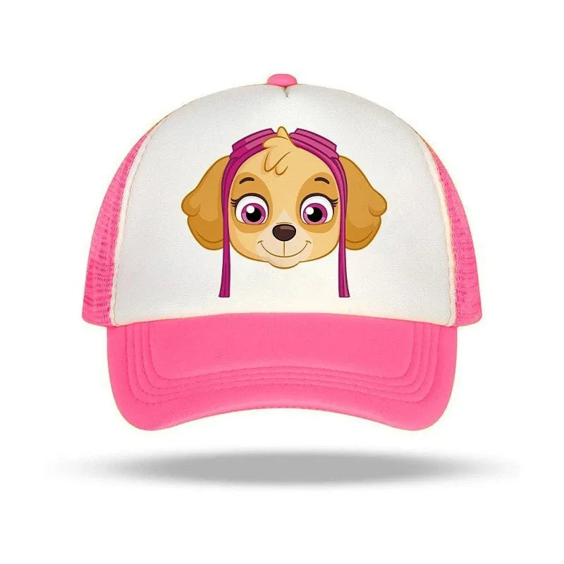 Paw Patrol Children Baseball Cap Boy Girl Peak Cap Chase Skye Zuma Mesh Caps Parent-child Summer Sunshade Hat Kid Birthday Gifts