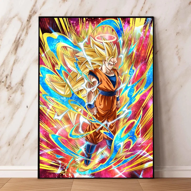 Dragon Ball Frieza Vegeta IV Animation Poster Hanging Painting Big Boy Bedroom Mural Gaming Room Living Room Decoration Painting