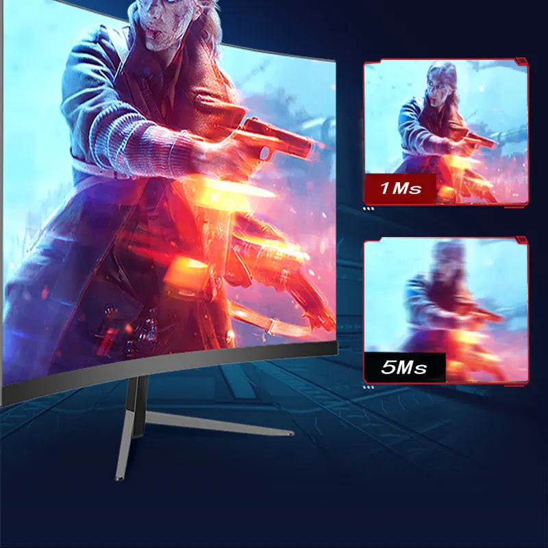 27inch 165Hz Curved Gaming Monitor 2K QHD VA Display LED for Computer Gamers 99% sRGB HDR400 Compatible-HDMI DP 2560*1440P