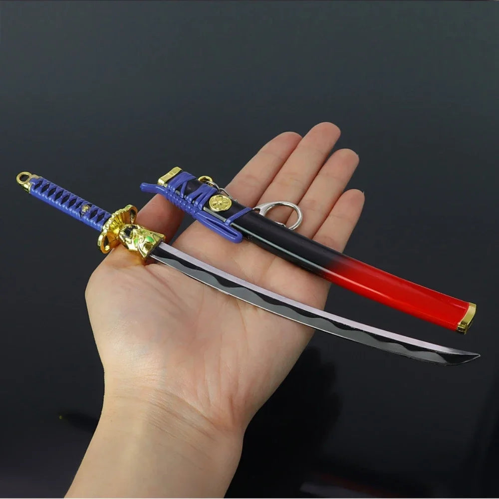 22CM Valorant Game Peripherals Onimaru Kunitsuna Katana Model Alloy Long Sword Crafts Model Ornaments Personal Collection Toys