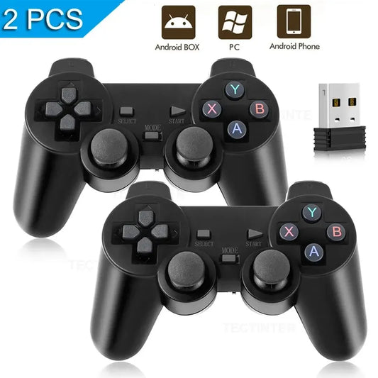 2 PCS 2.4Ghz Wireless Gamepad for Game Controller USB Joystick For PC Android TV Controle for PC BOX GAME BOX