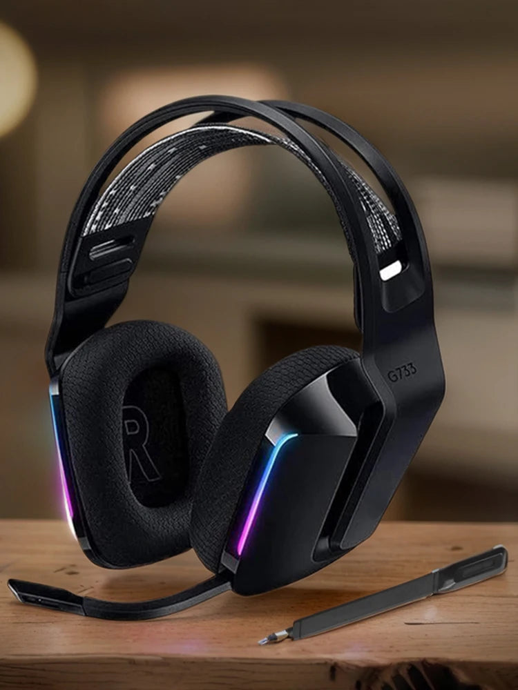 Remplacement du micro du casque sans fil Aux 3,5 mm pour casque de jeu sans fil Micro de jeu pour casque de jeu Logitech G733