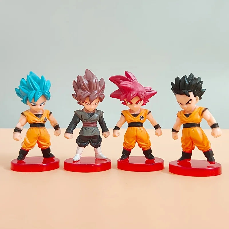 Dragon Ball Figures Saiyan Goku Mini Anime Figure 20 Styles Toys Anim Models For Children's Birthday Gift Car Decoration