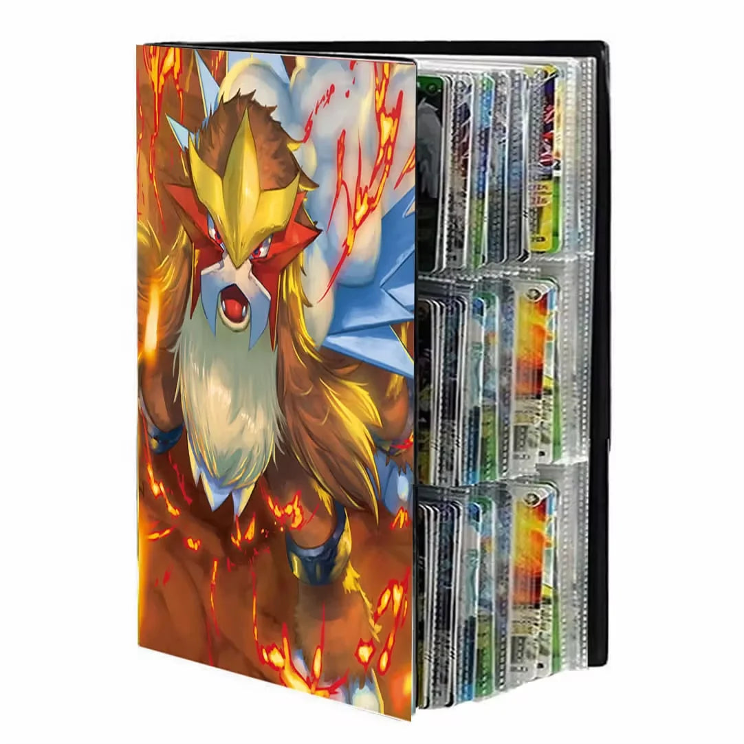 Large Cards Album 9 Pocket 432 Card Book Map Letters Holder Binder Cartoon Squirtle Charizard VMAX GX Collection Folder Mewtwo