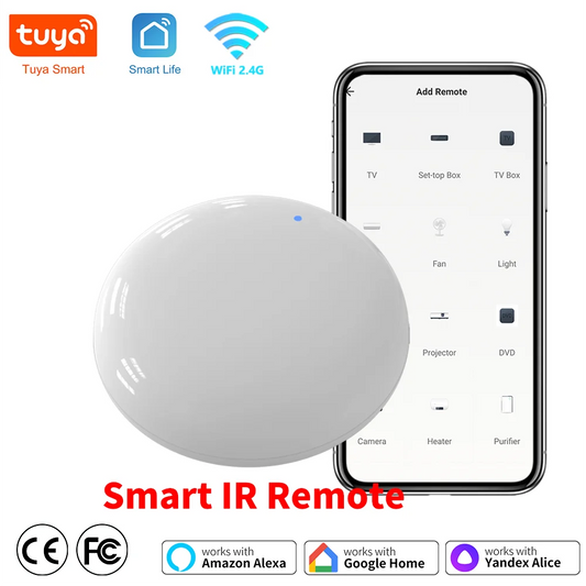 Tuya WiFi IR Remote Control Smart Universal for TV Air Conditioner Alexa Remote Control Work with Google Home Yandex Google