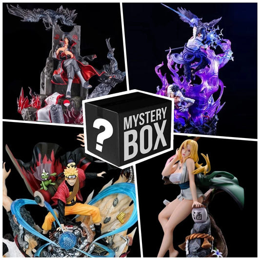 10-30cm Naruto Anime Figure Mystery Box Surprise Mystery Box Sasuke Kakashi Tsunade Lucky Box Lucky Strike Buy 1 Get 3